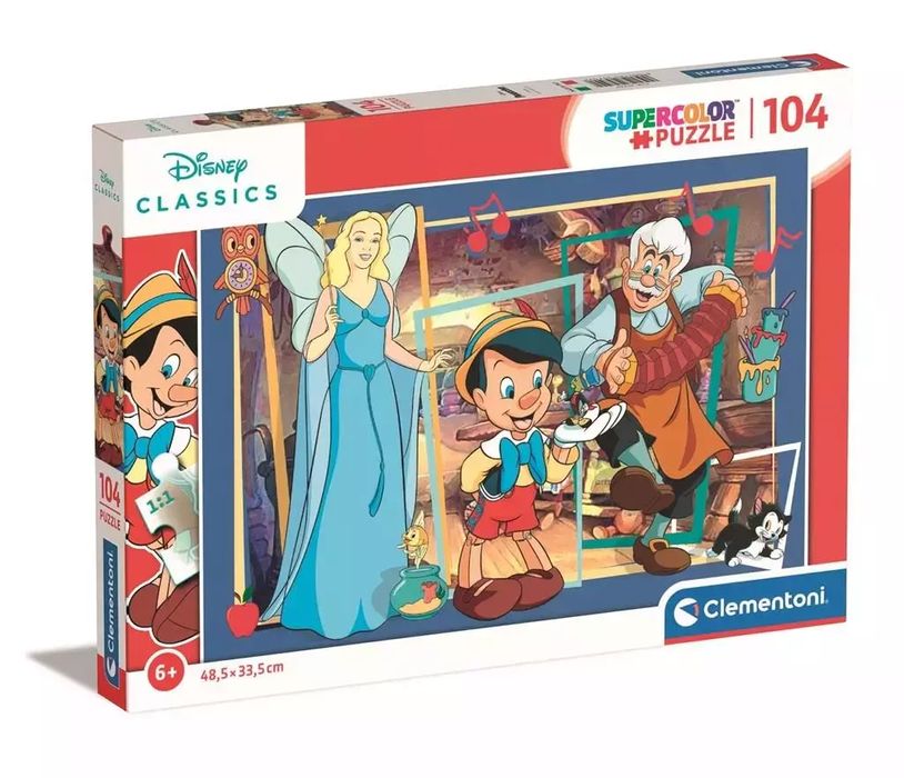 Puzzle 104 Super Disney Classic Pinocchio. Clementoni