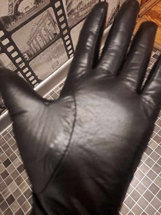 Rękawiczki czarne L Alardo skórzane
