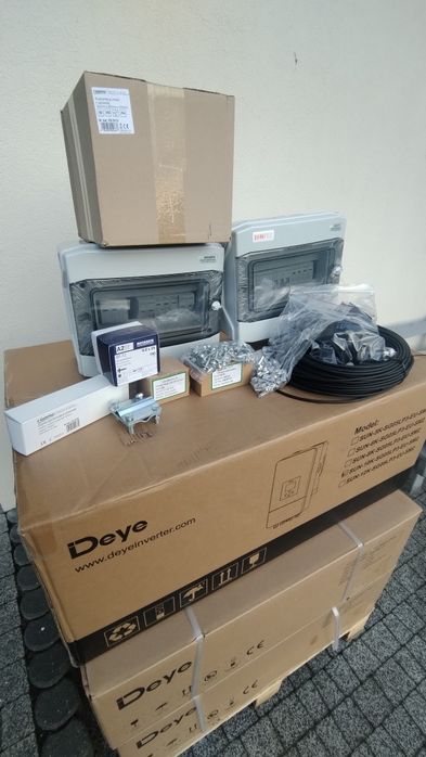 Zestaw PV DEYE 5,5kw, Falownik 6kwh, Magazyn 12,28kwh.