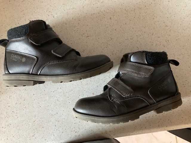 Kozaki ocieplane 33 ze skóry