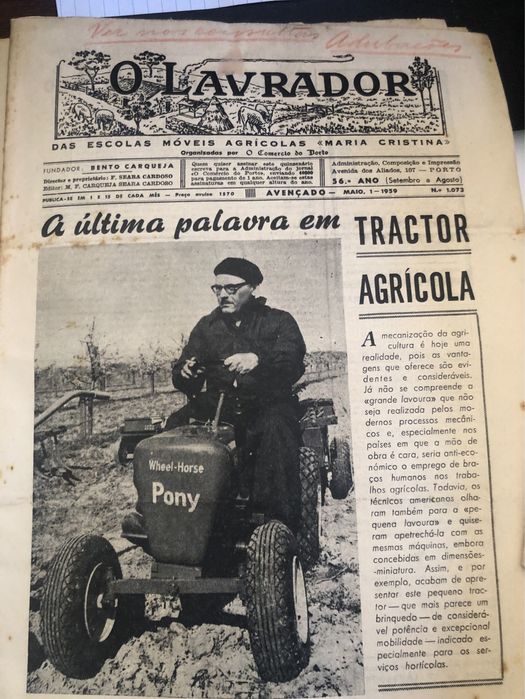 20 jornais O Lavrador entre 1955 e 1959