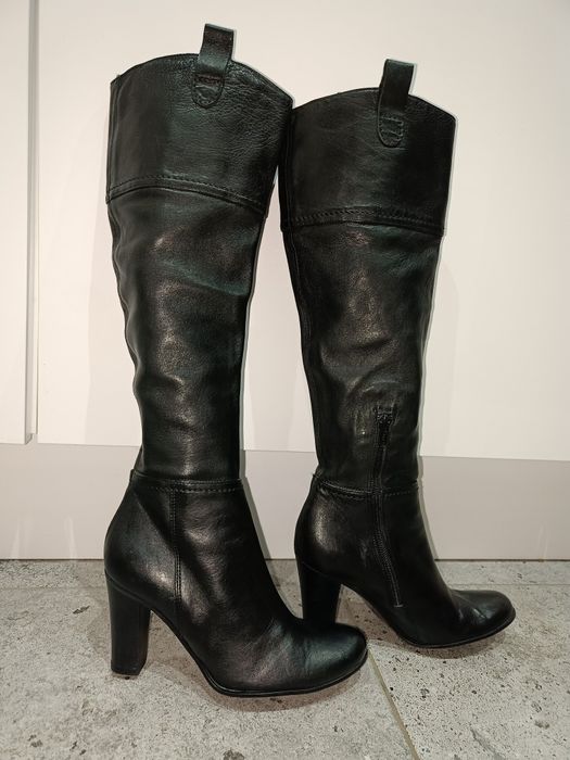 Kozaki Matylda włoska skóra naturalna r.35