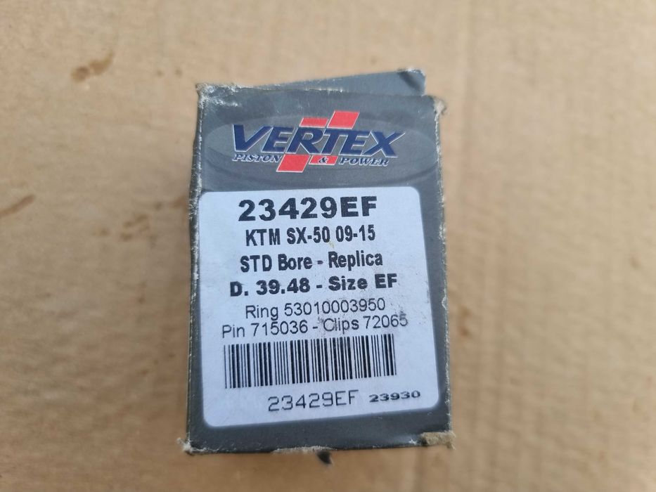 Nowy tłok VERTEX KTM sx 50 rok 09-15 roz. 39,48 EF