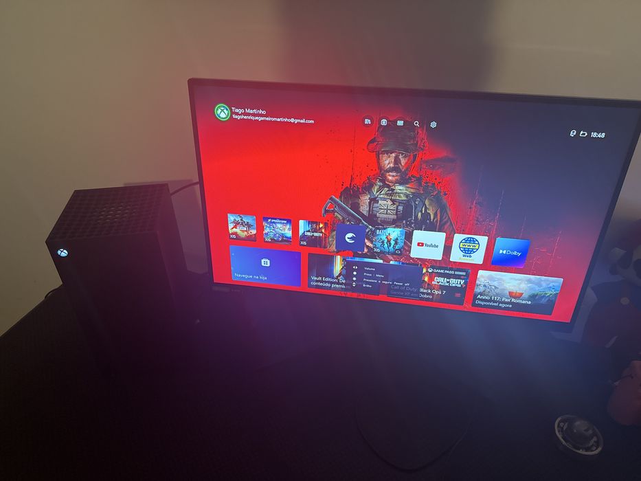 xbox serie x como nova /monitor lg 27GP850 166hz 2k 27”
