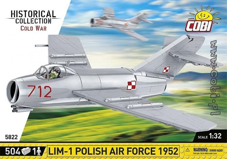 Cobi 5822. Lim-1 Polish Air Force 1952. Zimna wojna historyczna