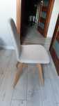 Krzesła tapicerowane 2szt - materiał-beige
