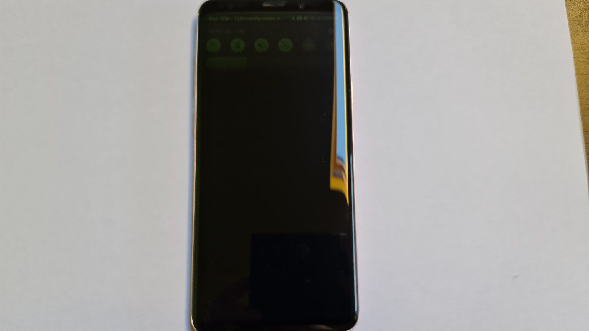 Wyświetlacz S9+ SM-G965F Działa, ale tylko na max jasności dotyk OK
