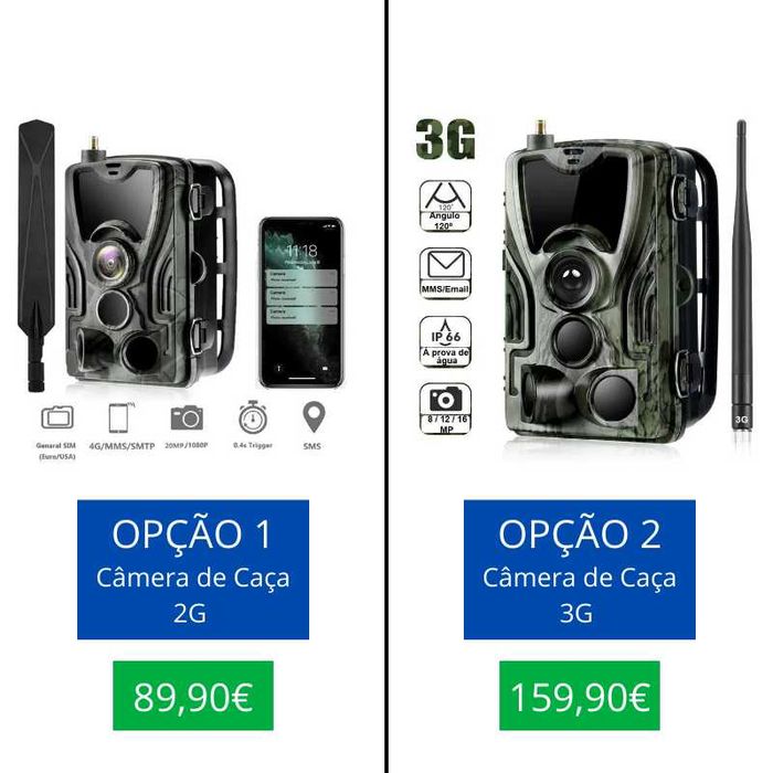 (NOVO) Câmera de Caça 2G/3G com Visão Noturna, Envio MMS em Tempo Real