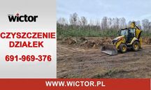 Czyszczenie działek wyrywanie korzeni niwelacja terenu