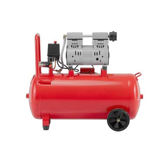 Компресор 50 л, 220 В, безмасляний, 2 циліндра. INTERTOOL PT-0025.