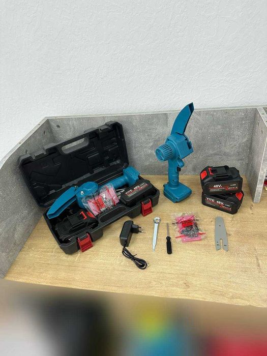 Акумуляторна ПИЛА + набір інструментів! Пила на акумуляторі + 2 АКБ.