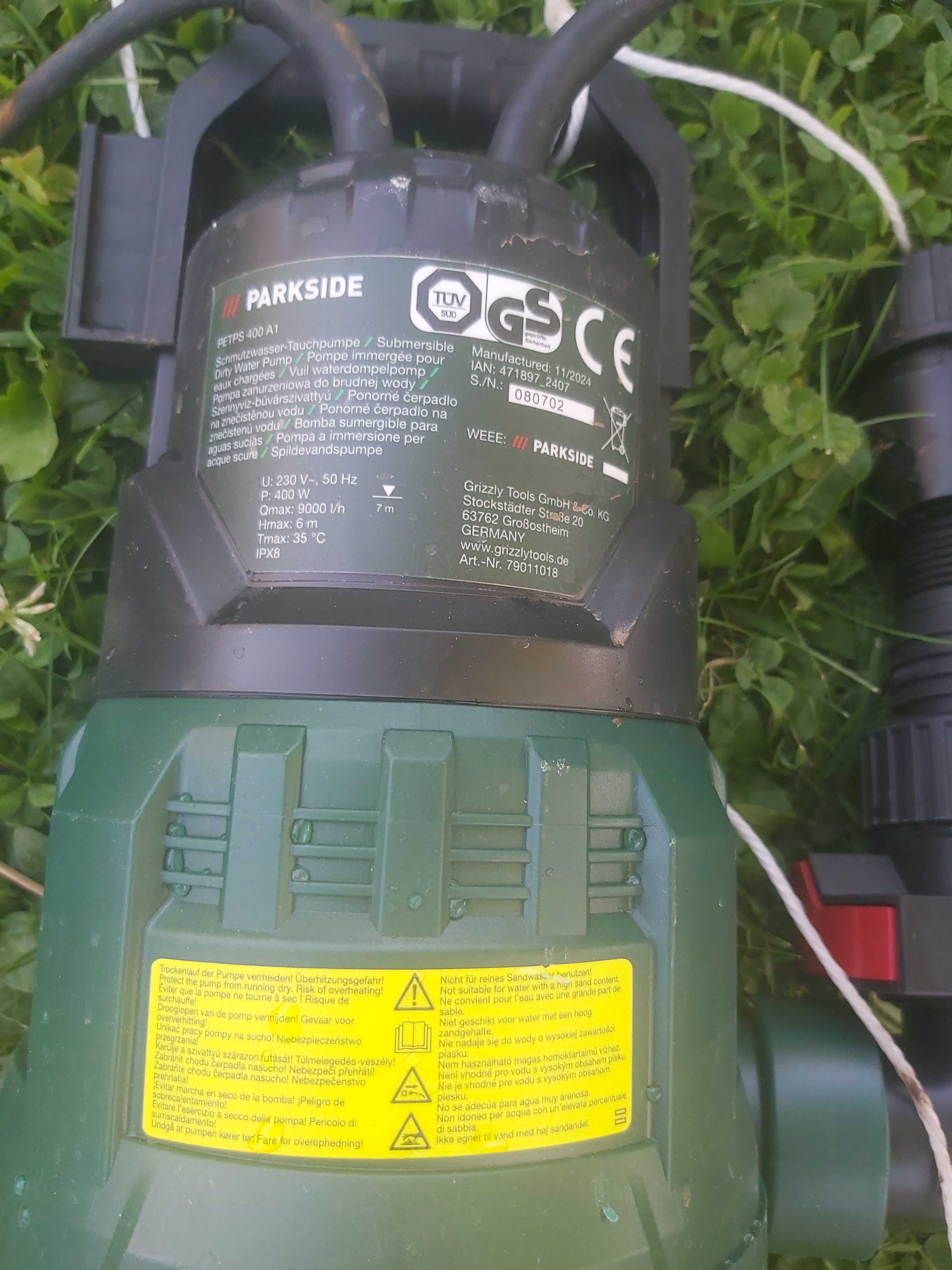 Pompa zanurzeniowa PARKSIDE do brudnej wody PTPS 400 A1, 9.000 l/h
