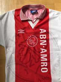 Camisola Ajax vintage 1995-96 XS criança