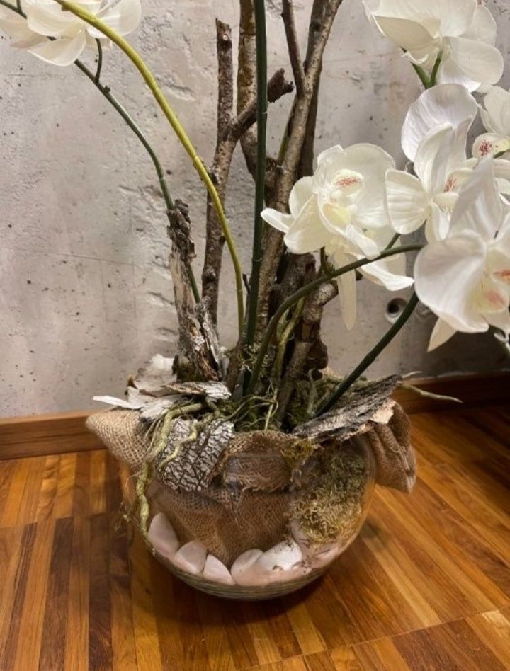 KOMPOZYCJA z orchidei - na recepcję, do salonu, b. duża - PIĘKNA!