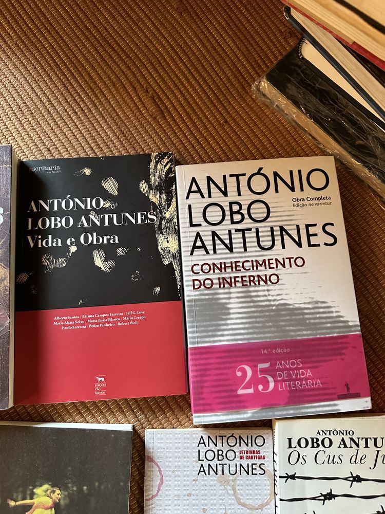 lote livros António Lobo Antunes.