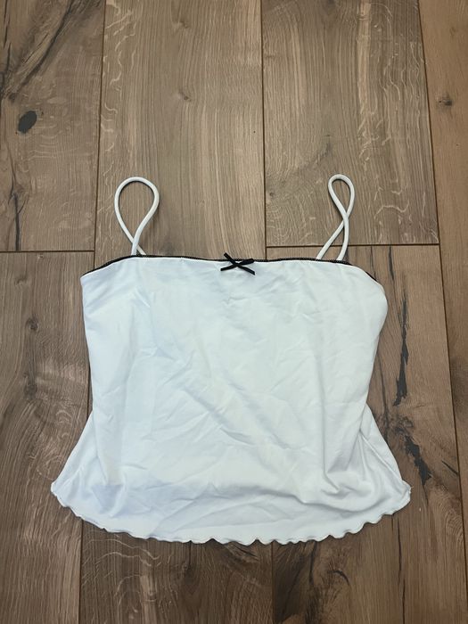 топ белый бершка