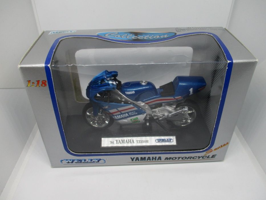 Brinquedo de coleção Yamaha motorcycle 1.18, 1994 welly TZ250M