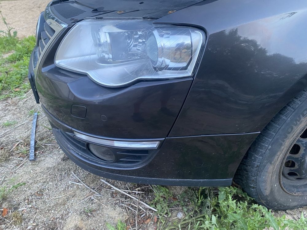 Zderzak przód grill PDC VW Passat B6 oryginał gwarancja komplet