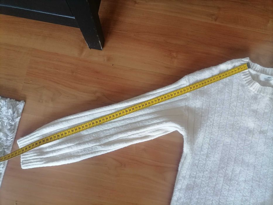 Sukienka dzianinowa H&M rozm 152 ecru