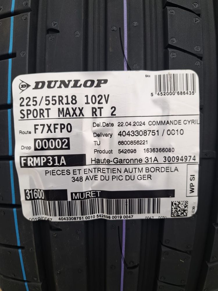 Opony Dunlop 225/55R18