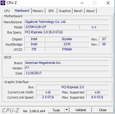 Płyta główna ATX Gigabyte GA-Z270M-D3H LGA 1151