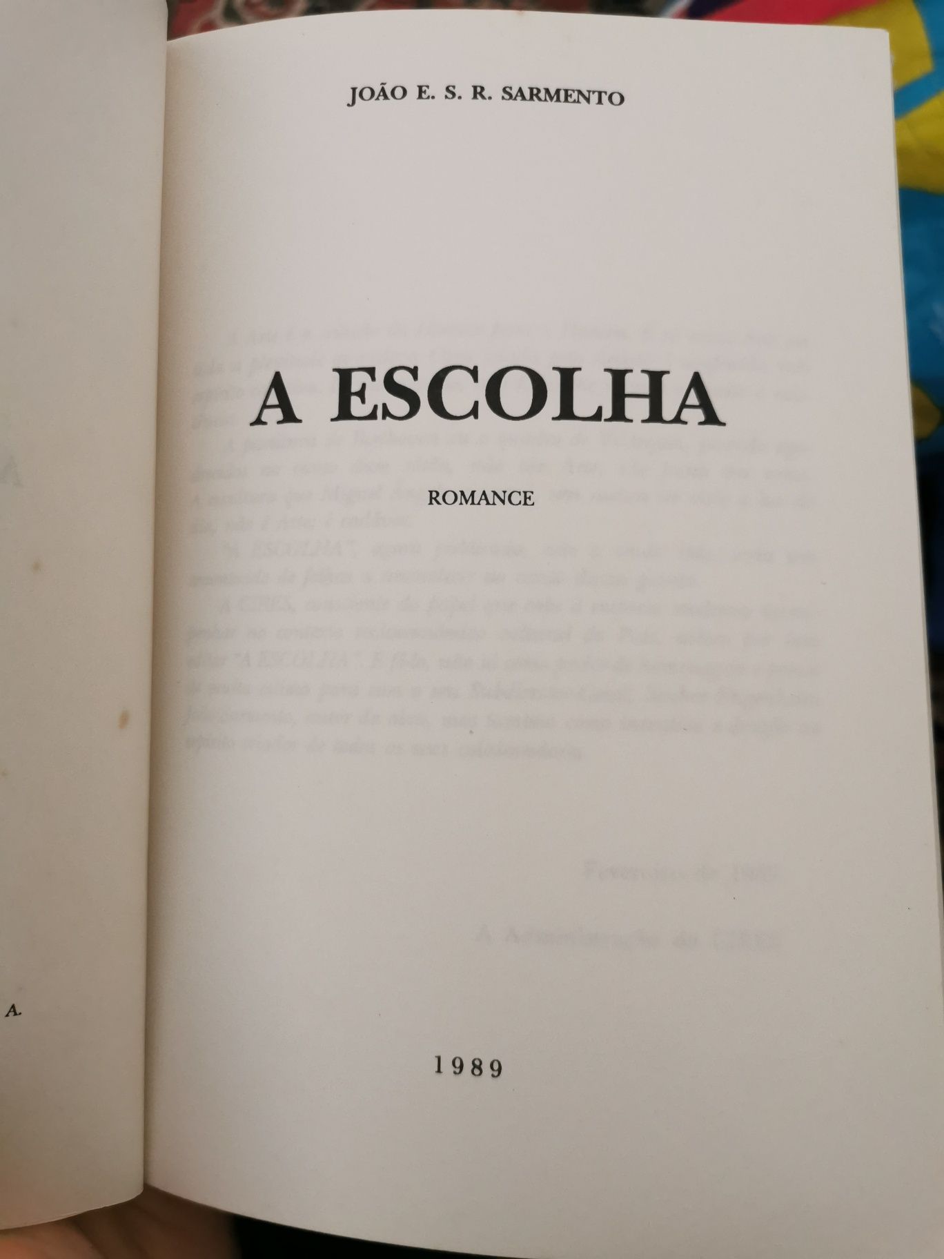 A Escolha - João Sarmento