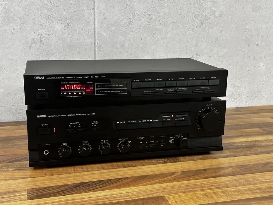 Wzmacniacz Yamaha AX-500 , Tuner TX-400 2x85W, zestaw