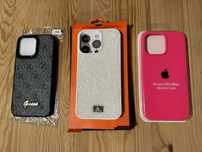 Case etui Iphone 14 Pro Max Plecki Silicone Case Guess Szkło pasek