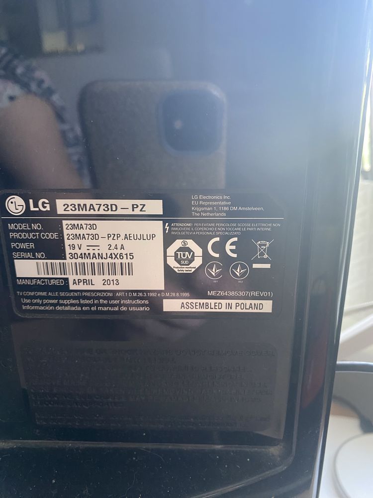 Monitor LG z funkcją TV