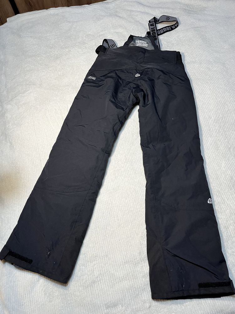 spodnie narciarskie z szelkami M 38 niebieskie czarne nordblanc