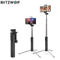 Selfie stick blitzwolf bw-bs8 com luz LED SELADO