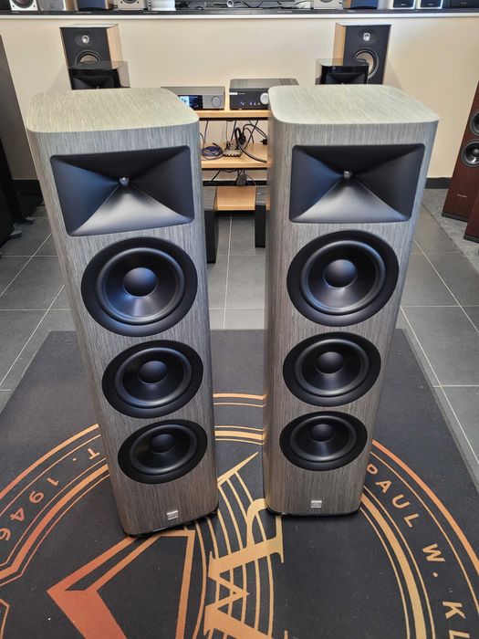 Kolumny podłogowe JBL HDI 3800 szary dąb ex-demo