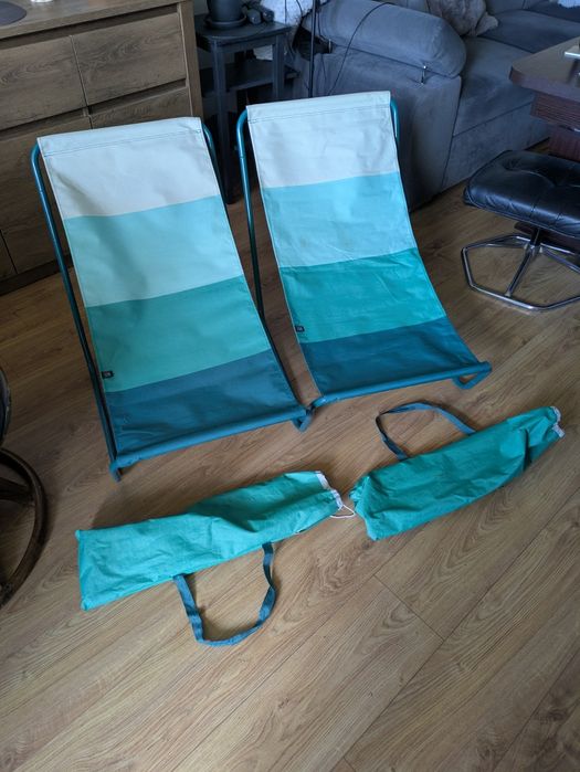 Składany leżak plażowy turystyczny