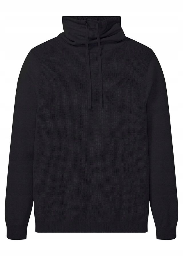 B.P.C męski sweter czarny z wysokim kołnierzem XL.