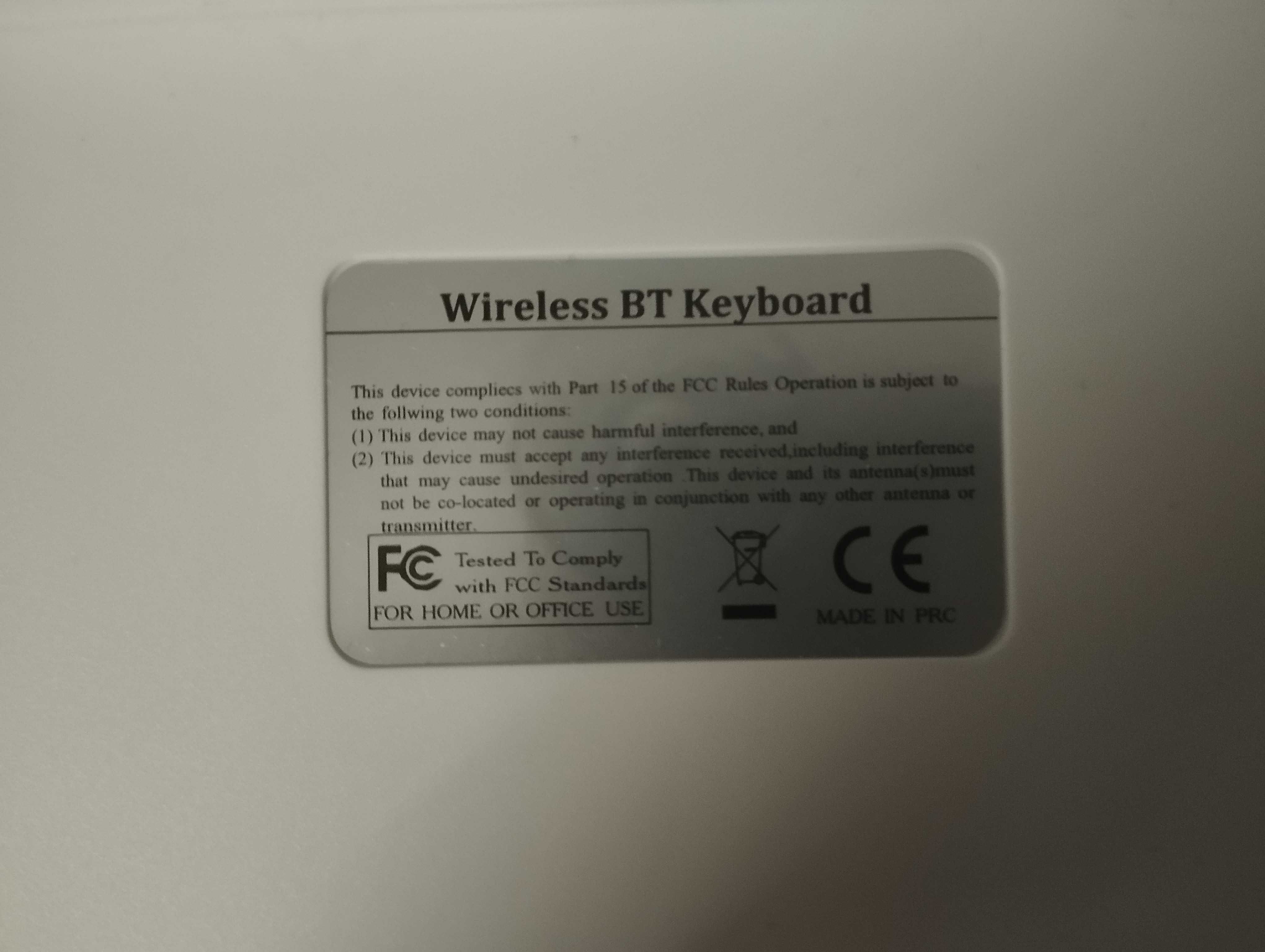 Мини Блютуз клавиатура BT Keyboard