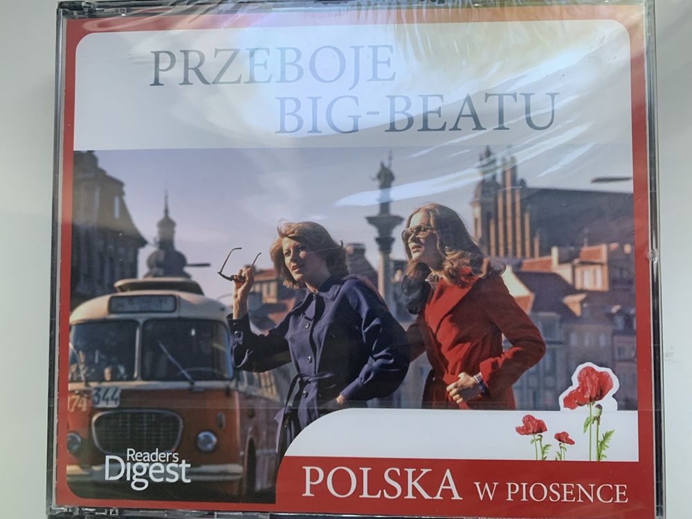 Zestaw trzech płyt audio CD Przeboje big-beatu