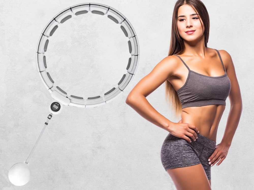 Hula Hop z Obciążeniem z Wypustkami Masującymi Licznikiem Odchudzające
