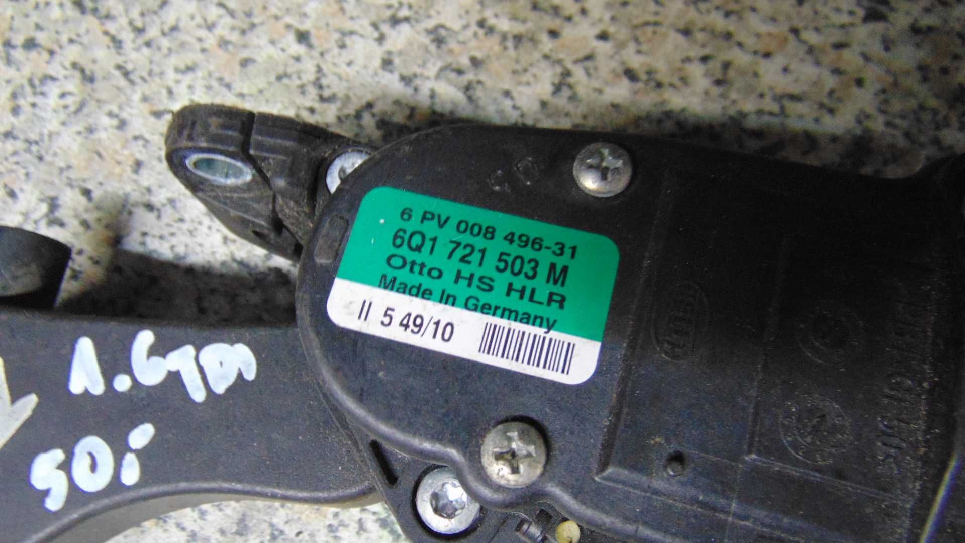 Kwi44 Pedał gazu potencjometr regulator skoda fabia II 1.9tdi