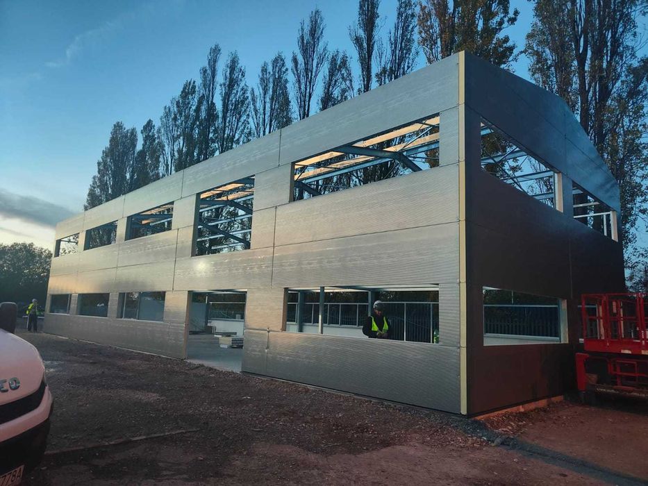 Hala 250 m2 stalowa magazyn warsztat płyta konstrukcja garaż SK SYSTEM