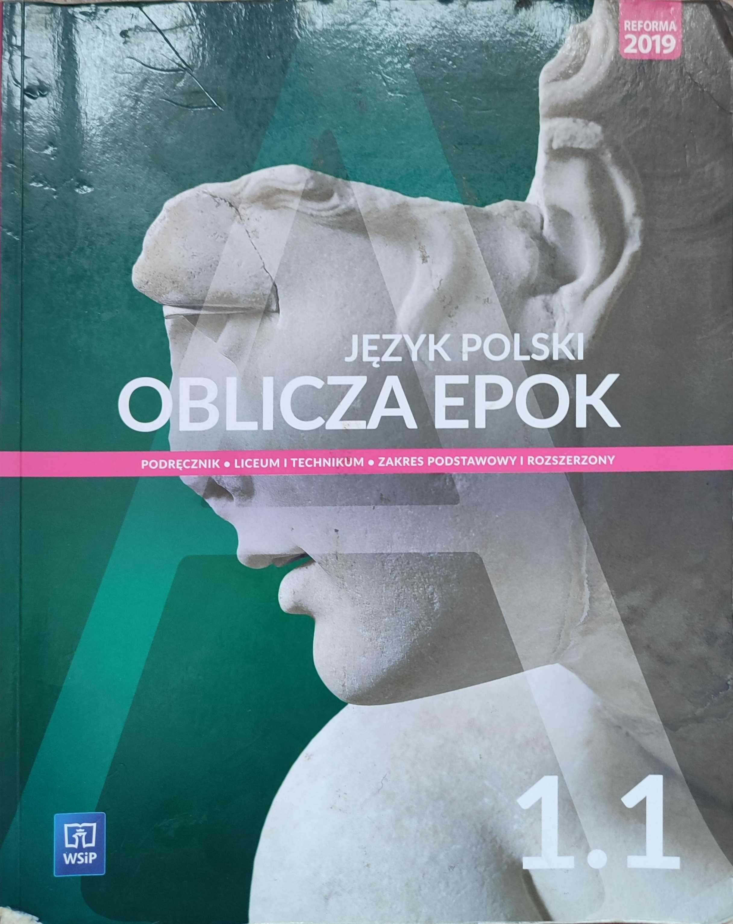 Podręcznik do języka polskiego 1.1 klasa 1 liceum.