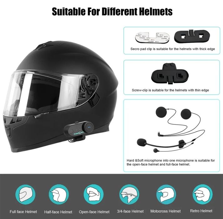 Мотогарнітура Freedconn T-COM VB (інтерком)