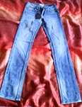 School Rag 25 Paul slim comfort use vintage indigo przecierane