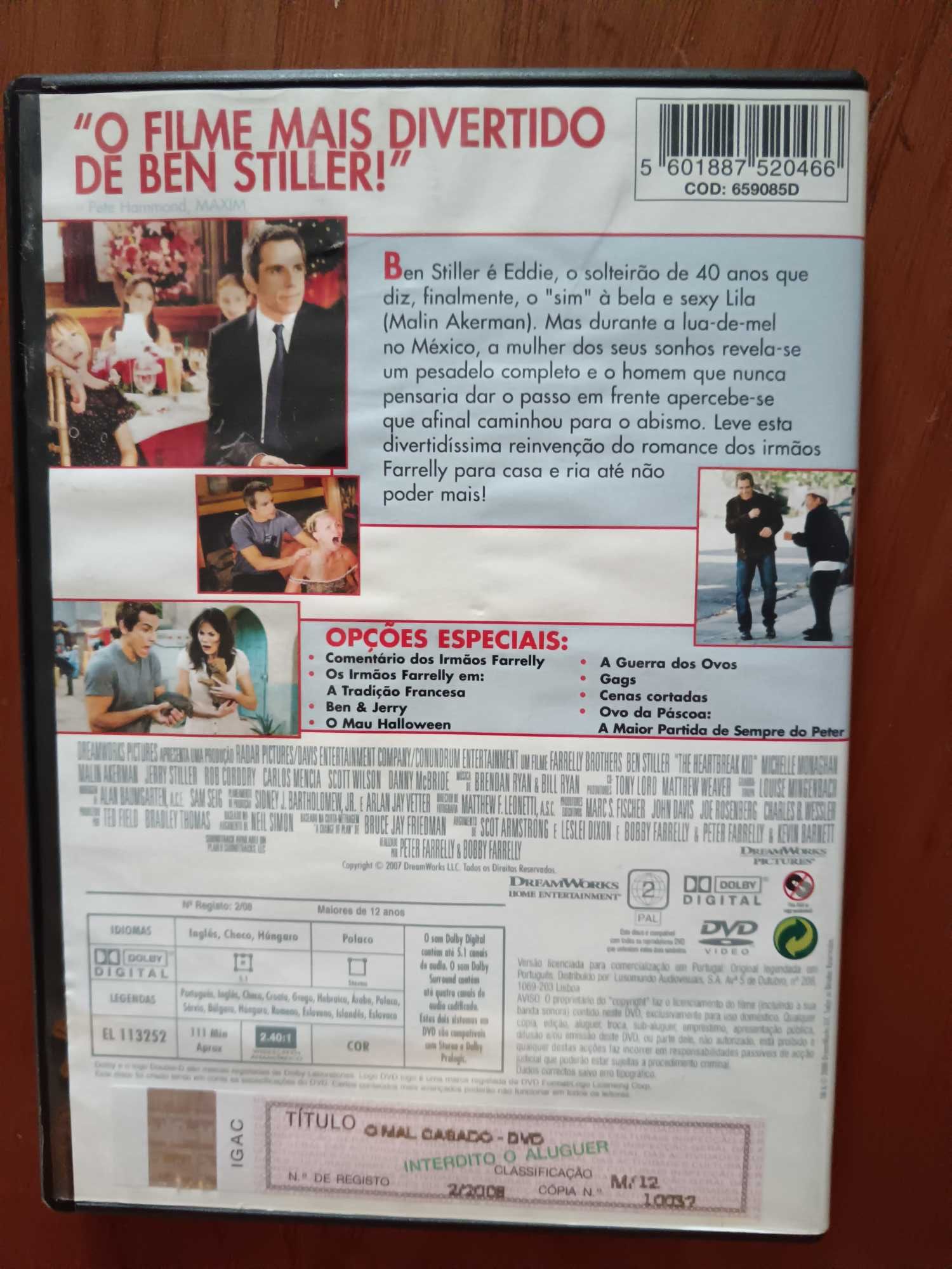 filme dvd original - o mal Casado