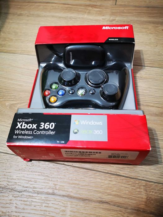 Oryginalny Microsoft Xbox 360 Controller for Windows + odbiornik USB