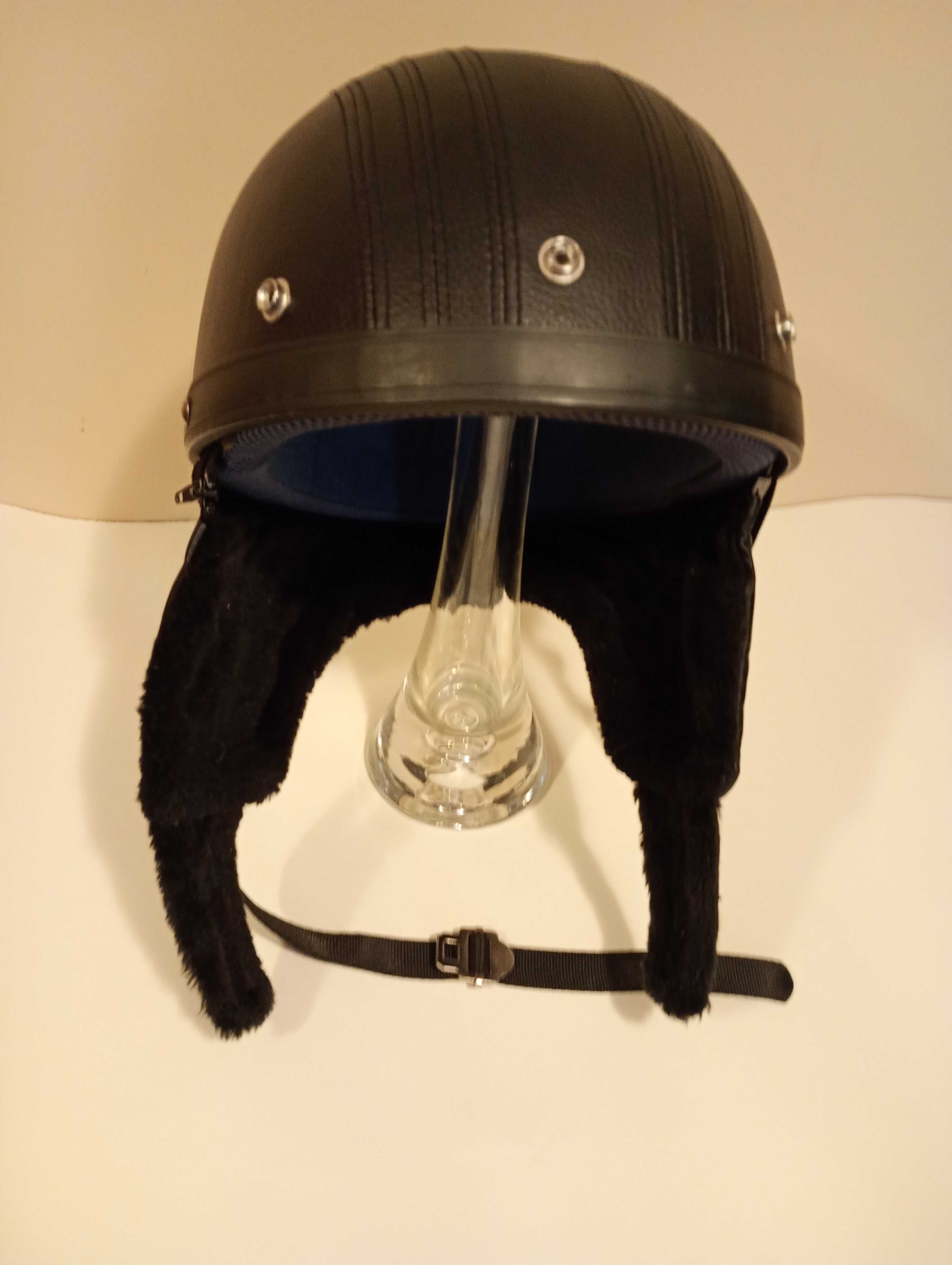 Kask na motor w stylu vintage używany