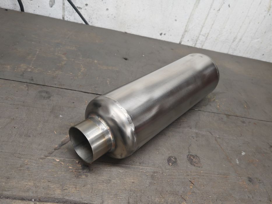 Tlumik przelotowy/rezonator stal nierdzewna