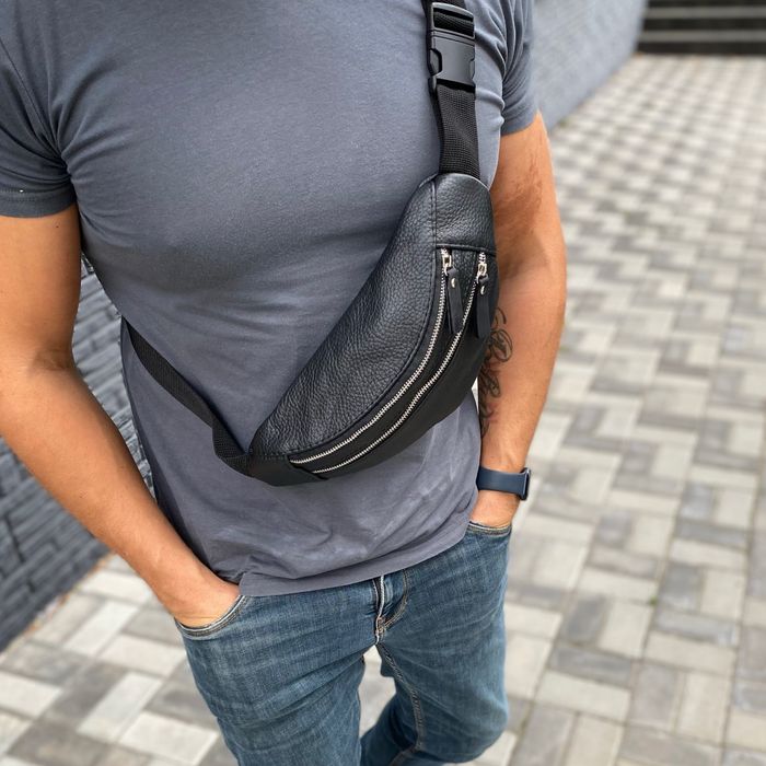 Бананка сумка шкіряна через плече слінг Turtle 2.0