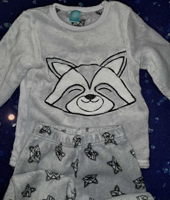 Pizama bluza pluszowa jak misio 98/104