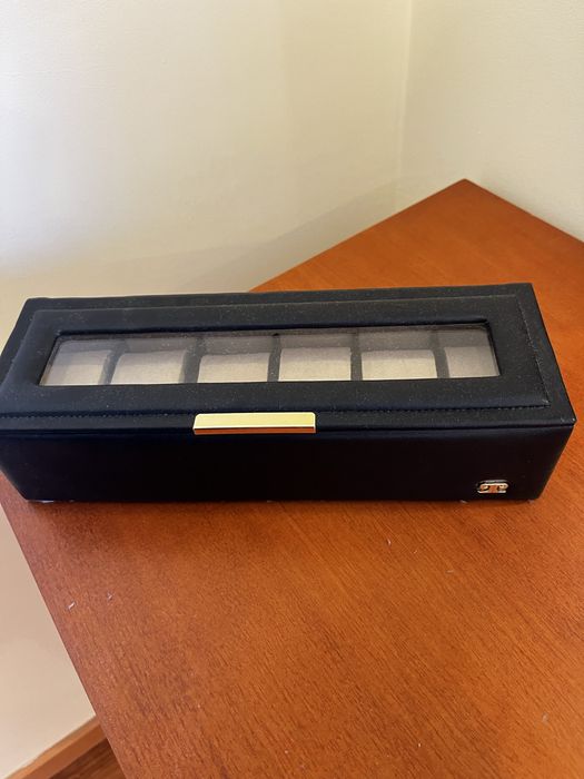 Caixa Relógios Pierre Cardin – 5 relógios – Preto