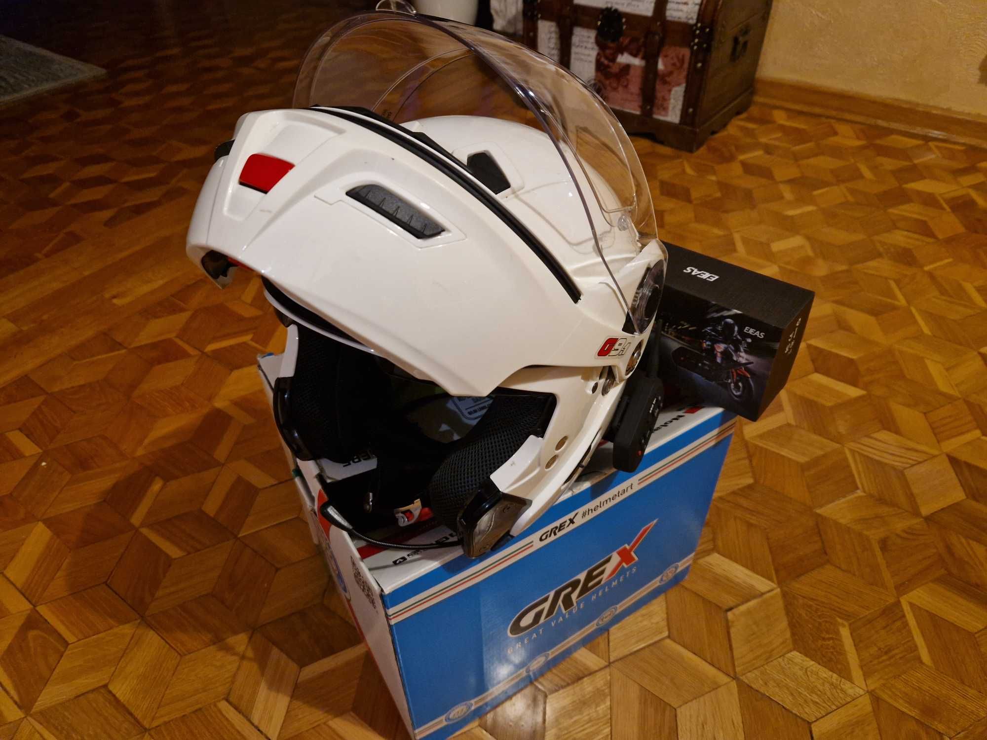 Kask Motocykl  Nolan Grex G9.1 Biały Evolve Modularny Kinetic